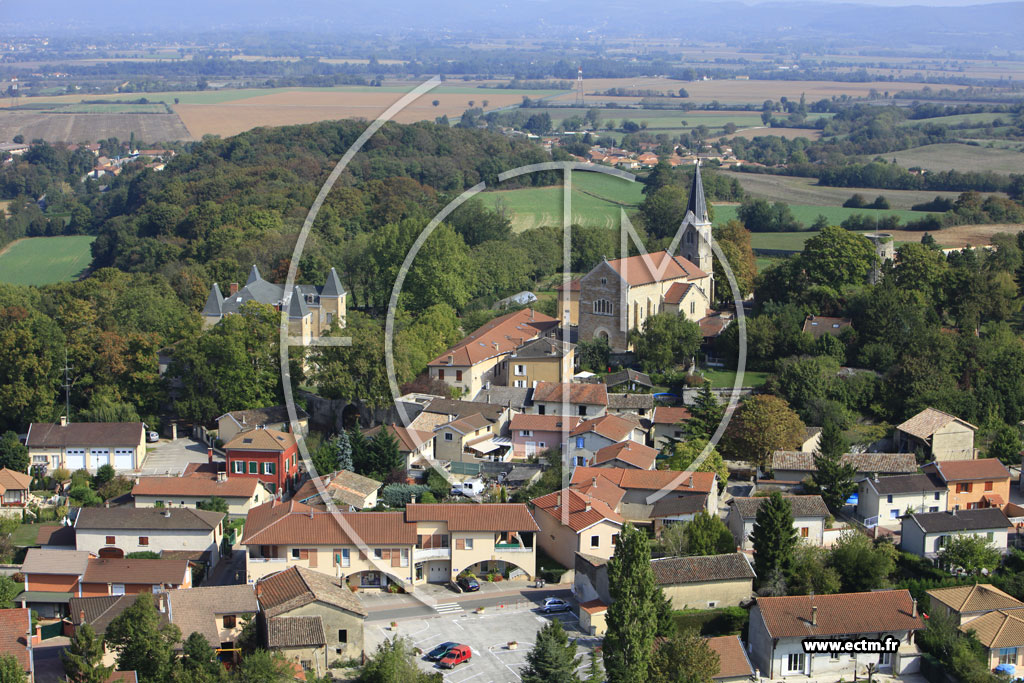 Photo arienne de Colombier-Saugnieu