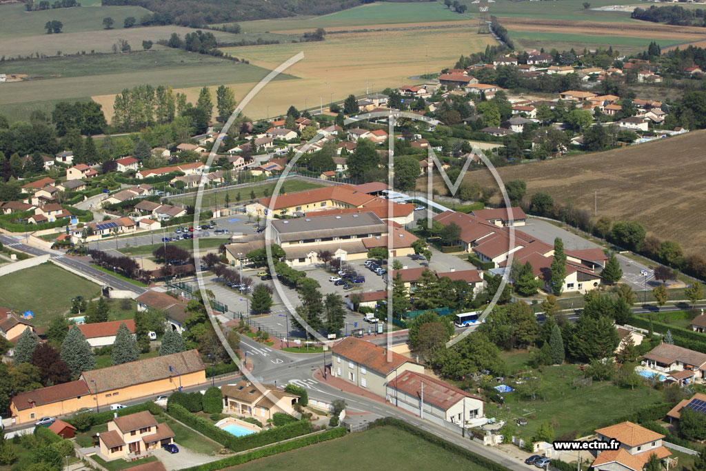 Photo arienne de Colombier-Saugnieu (Montcul)