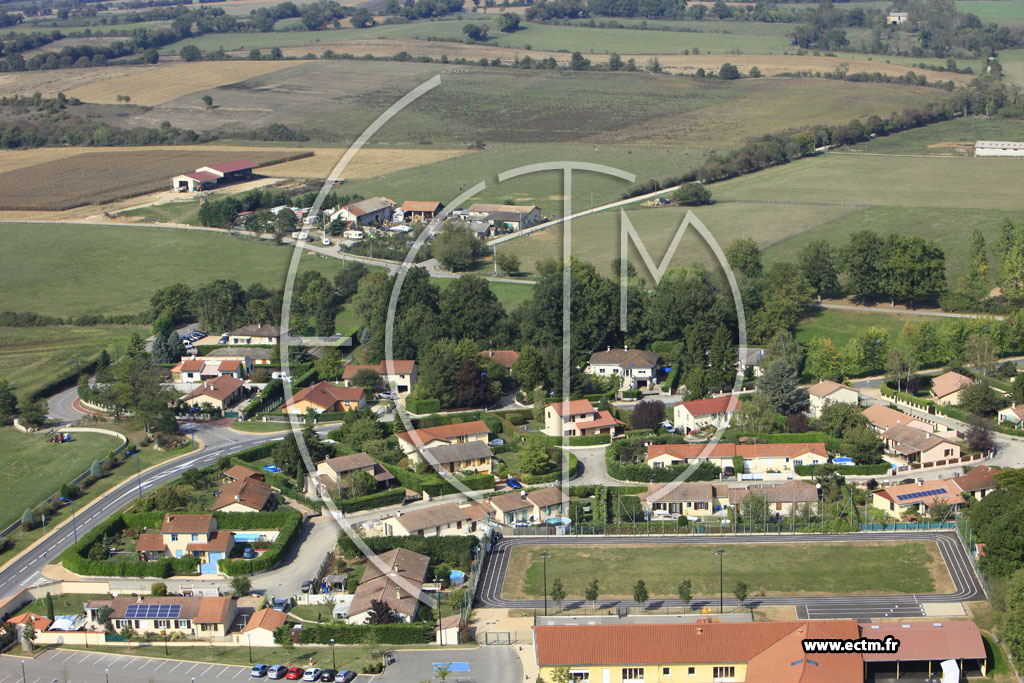 Photo arienne de Colombier-Saugnieu (Montcul)