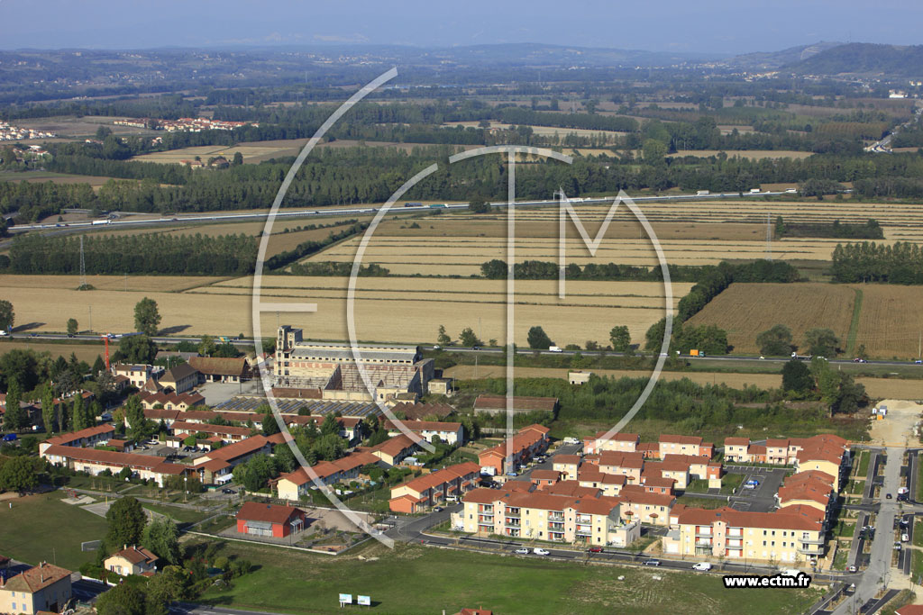 Photo arienne de Saint-Alban-de-Roche