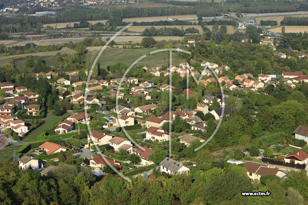 Photo arienne de Saint-Alban-de-Roche