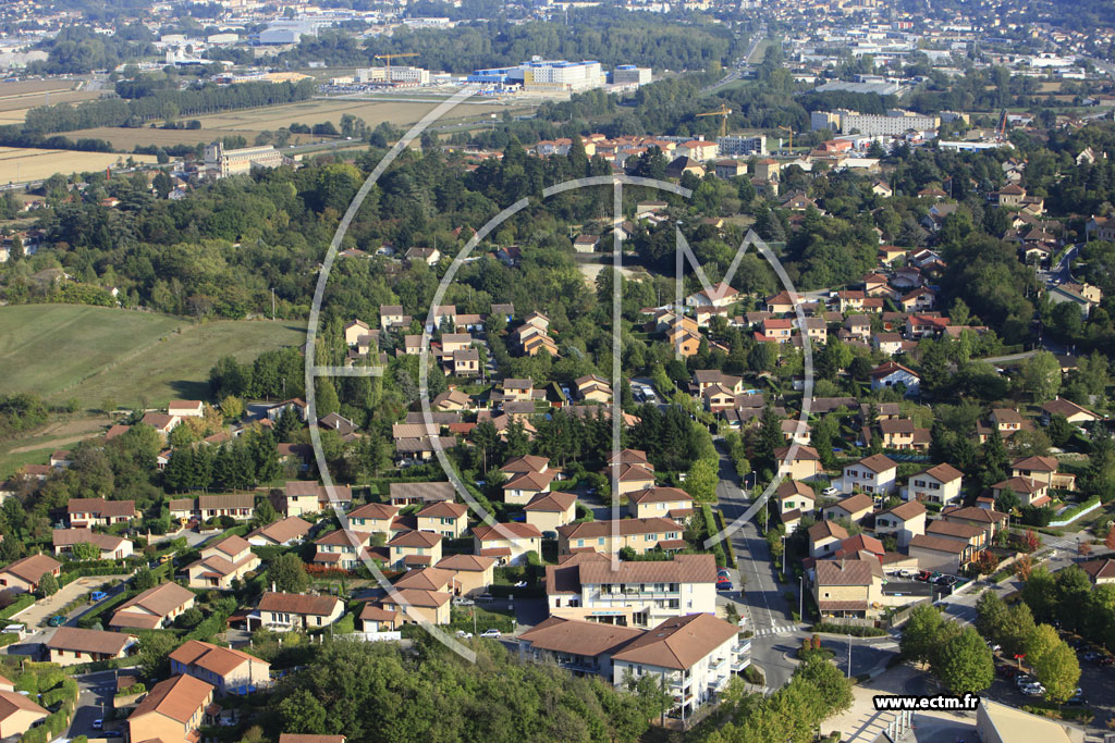 Photo arienne de Saint-Alban-de-Roche