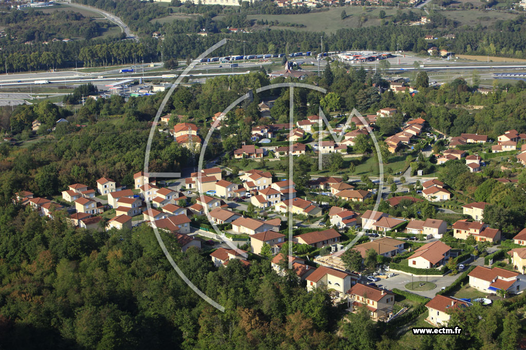 Photo arienne de Saint-Alban-de-Roche