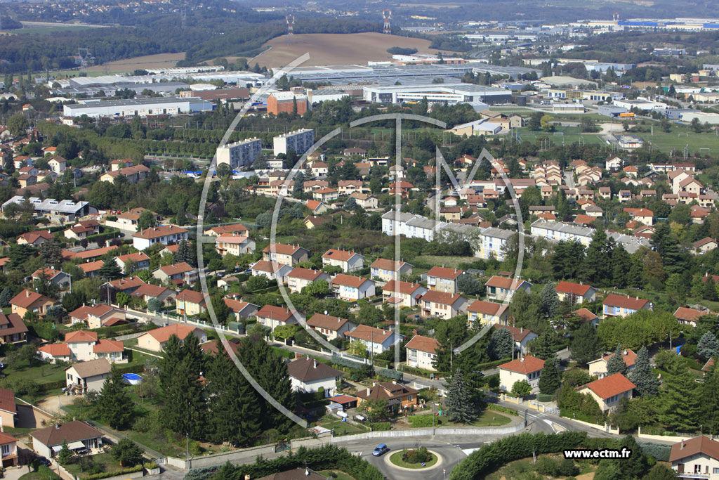 Photo arienne de Saint-Quentin-Fallavier