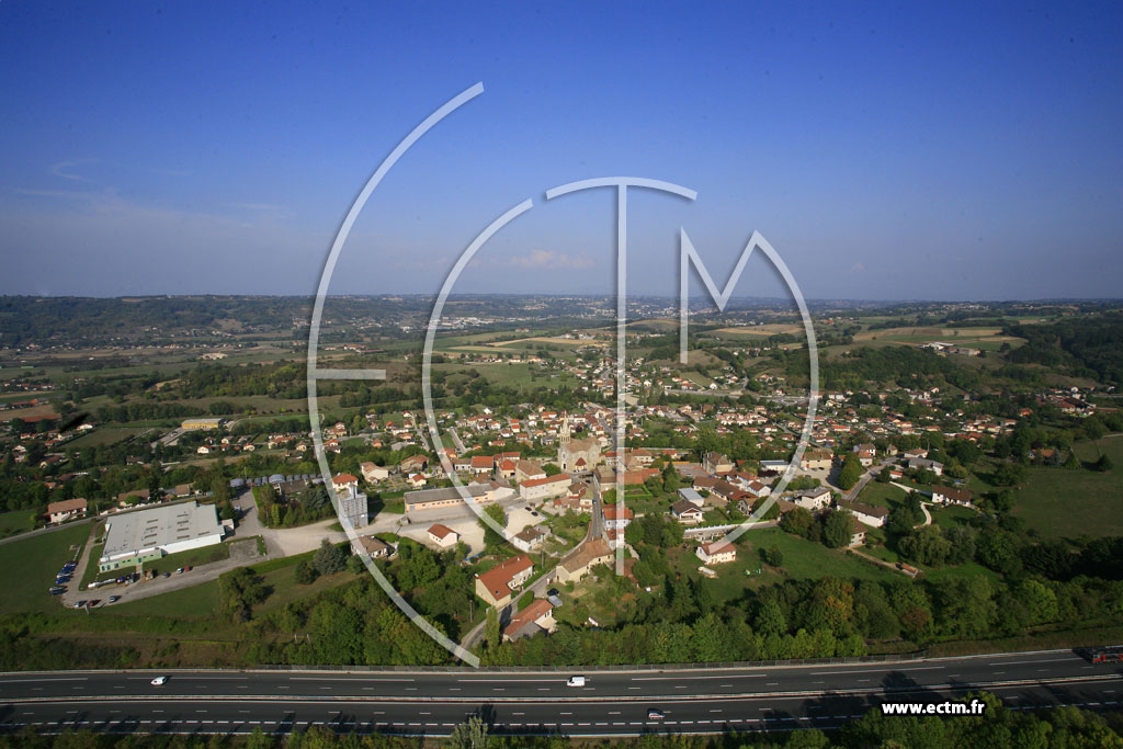 Photo arienne de Saint-Victor-de-Cessieu