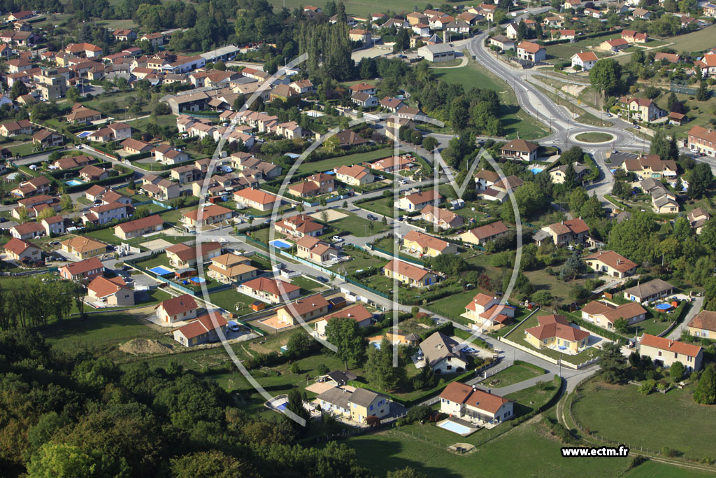 Photo arienne de Saint-Victor-de-Cessieu (Vaux)