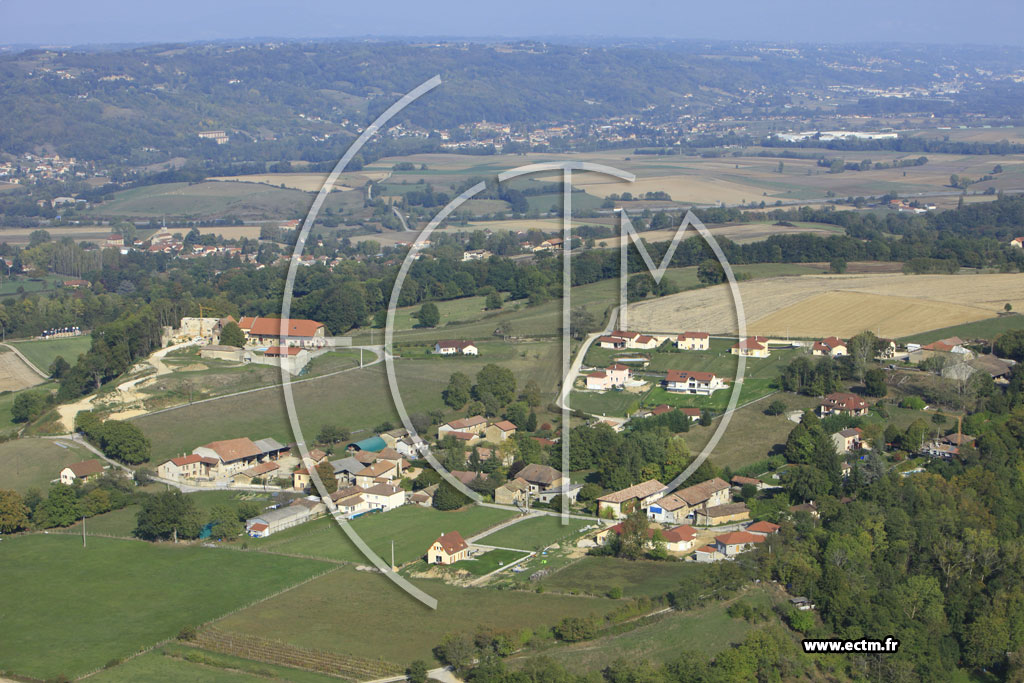 Photo arienne de Srzin-de-la-Tour (Quinsonnas)
