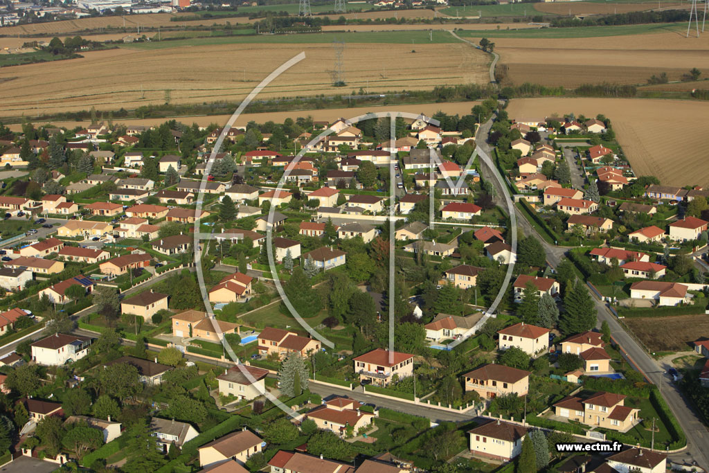 Photo arienne de Heyrieux (Chemin de Montjay)