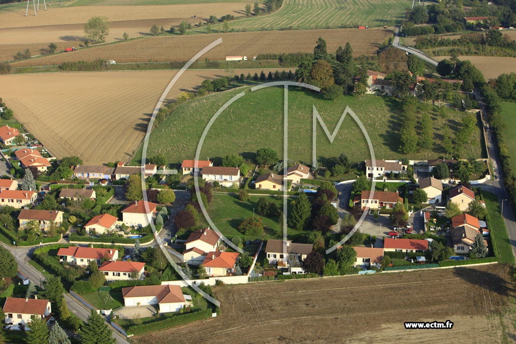 Photo arienne de Heyrieux (Chemin de Montjay)