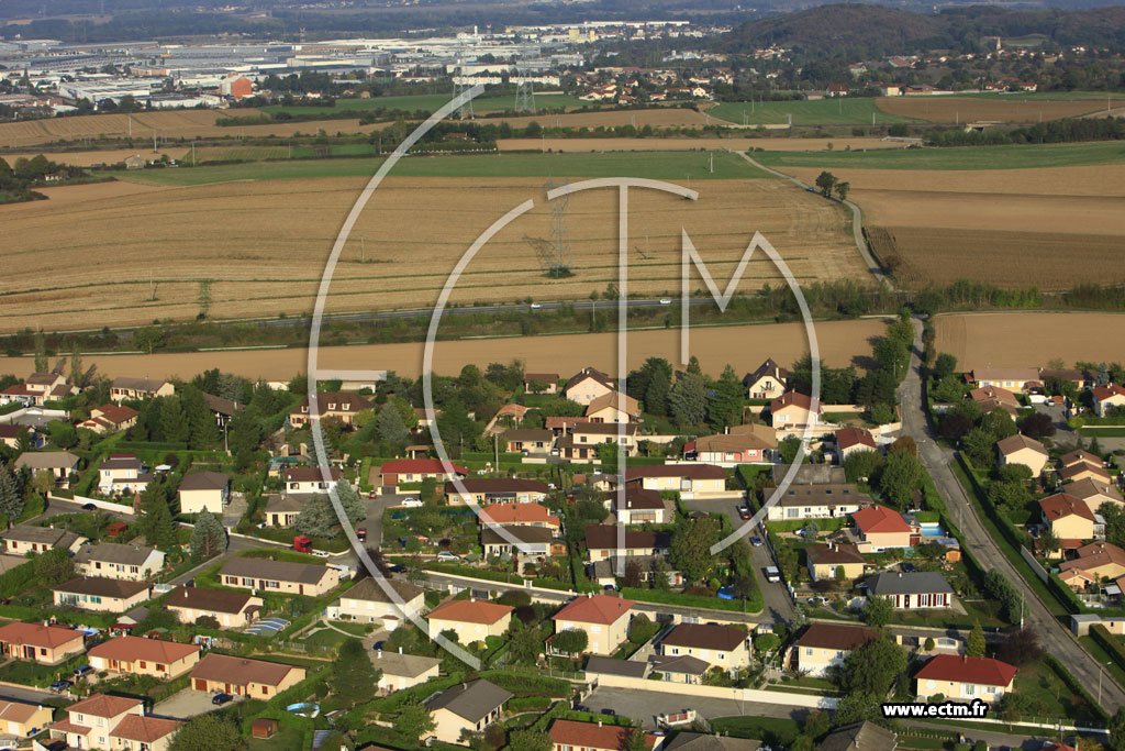 Photo arienne de Heyrieux (Chemin de Montjay)