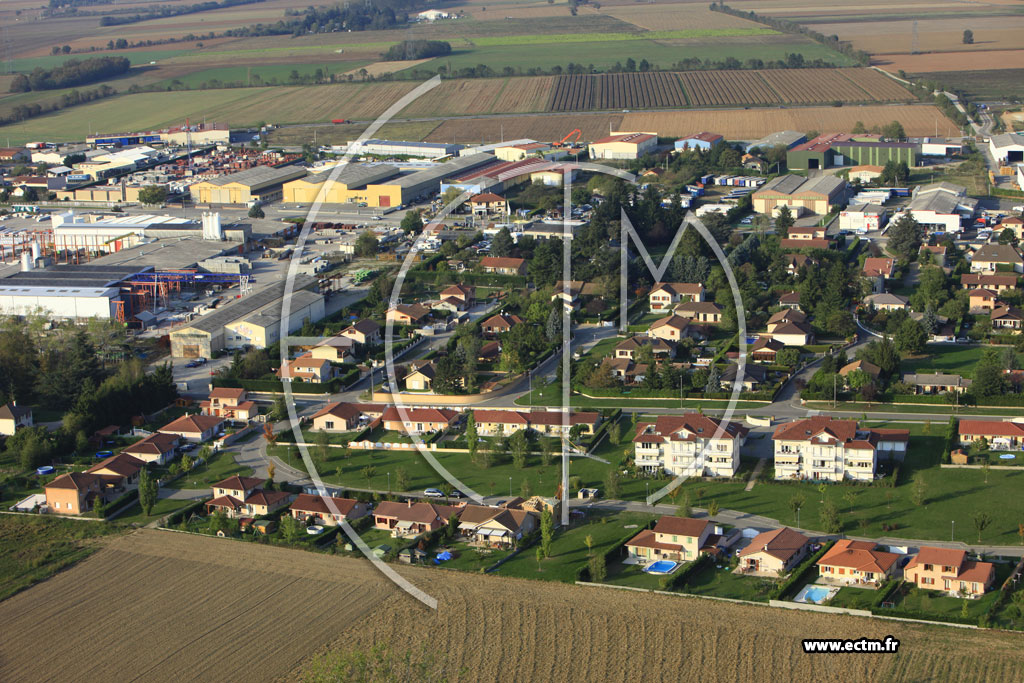 Photo arienne de Heyrieux (Chemin de Rajat)