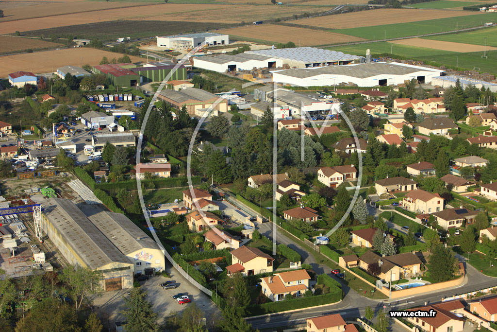 Photo arienne de Heyrieux (Chemin de Rajat)