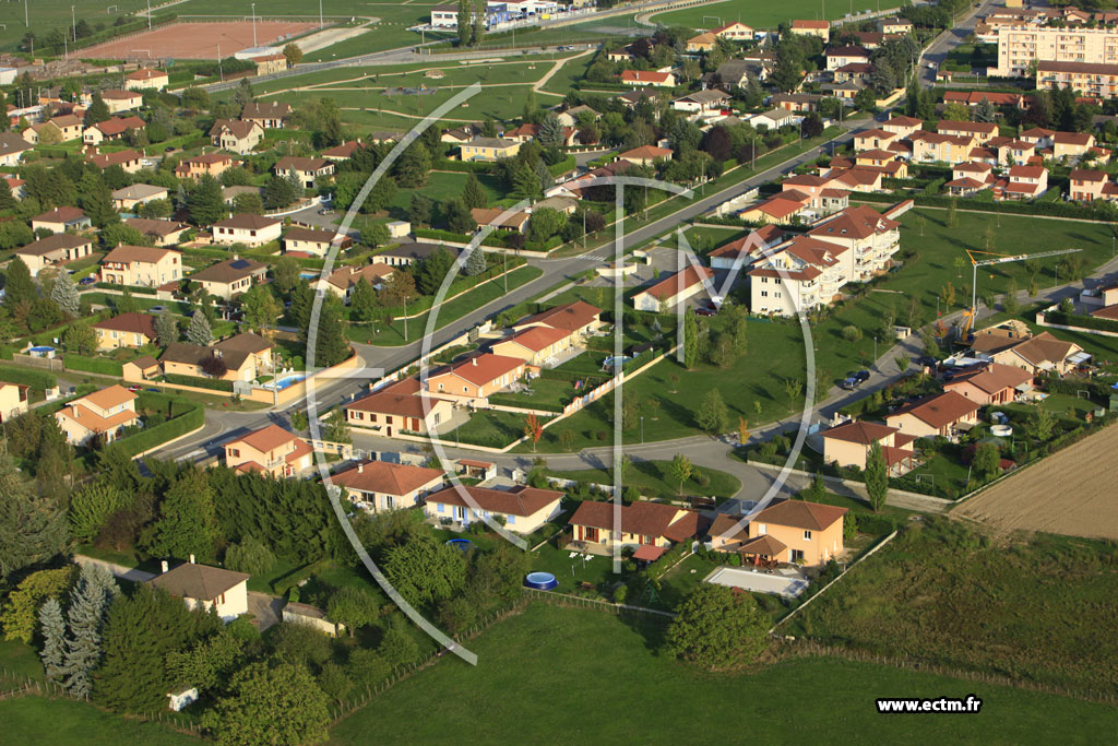 Photo arienne de Heyrieux (Chemin de Rajat)