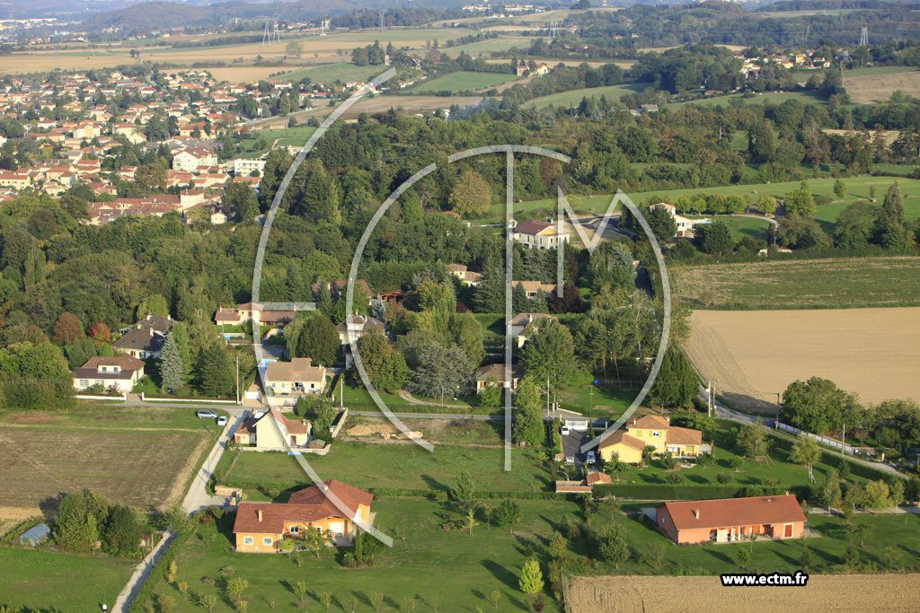 Photo arienne de Heyrieux (Chemin des Oranges)