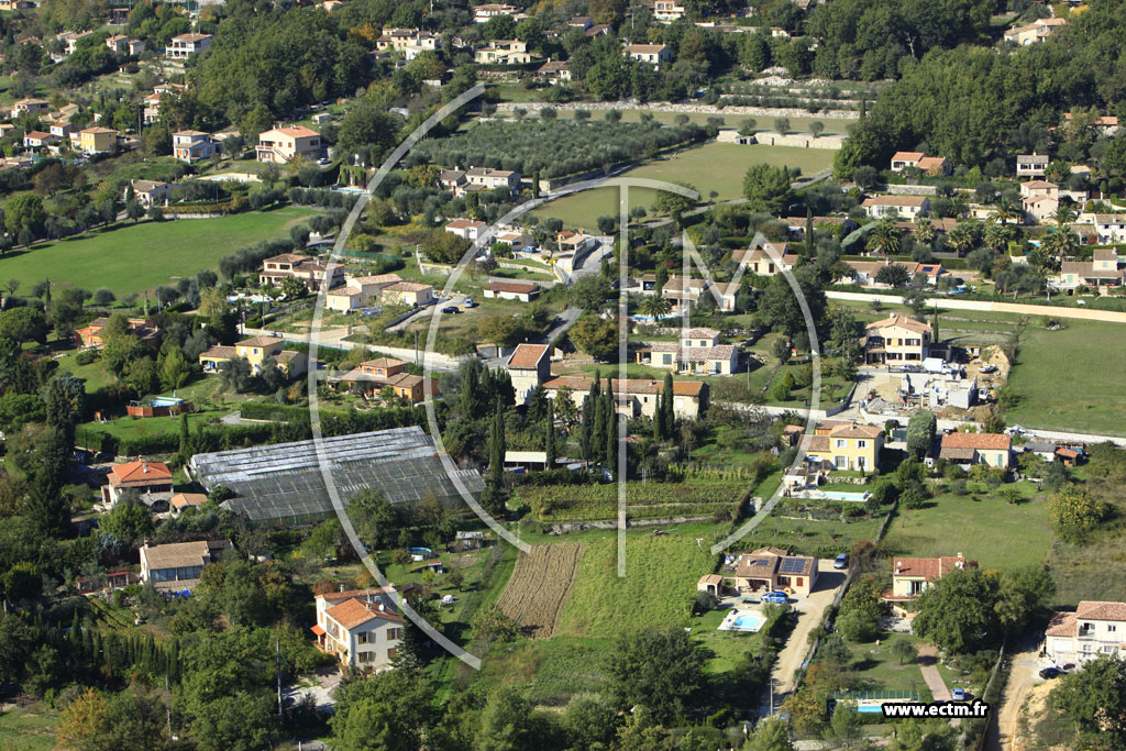 Photo arienne de Saint-Jeannet (Chemin des Billoires)