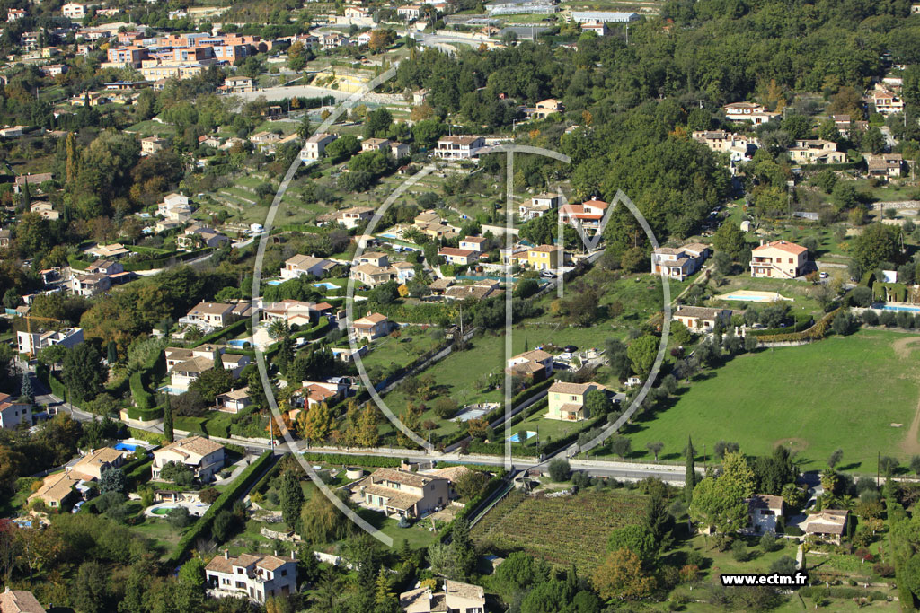 Photo arienne de Saint-Jeannet (Chemin des Billoires)