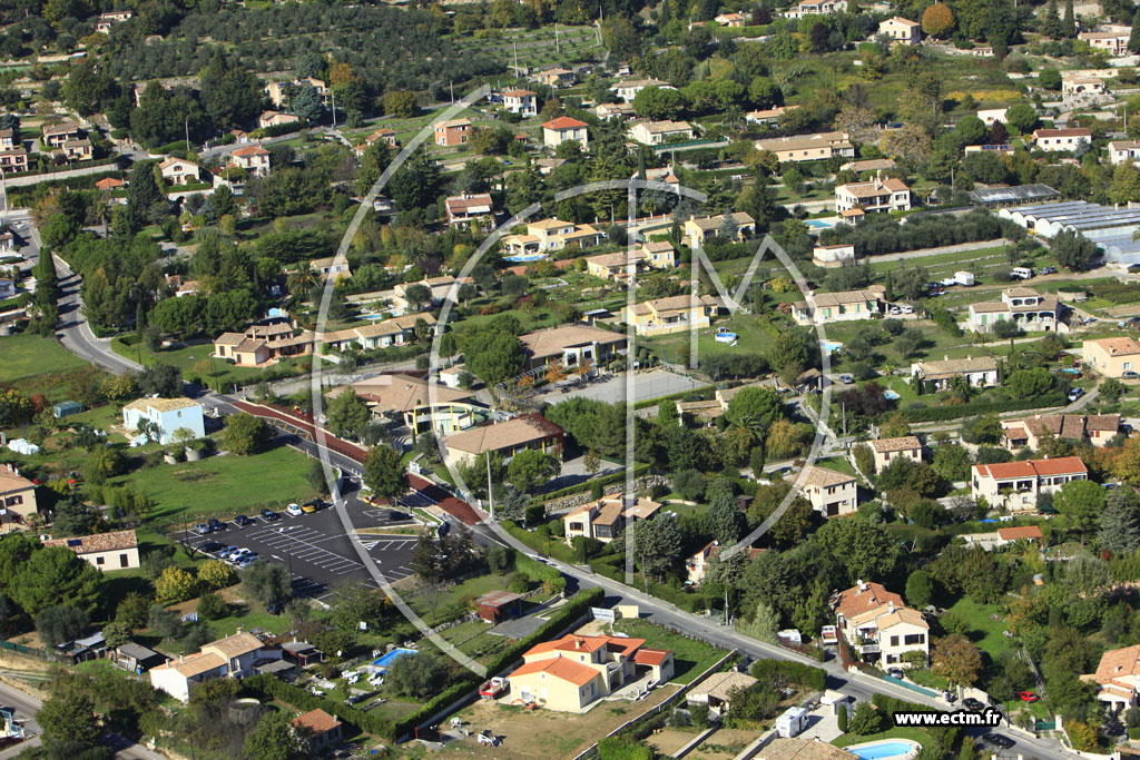 Photo arienne de Saint-Jeannet (Chemin des Billoires)