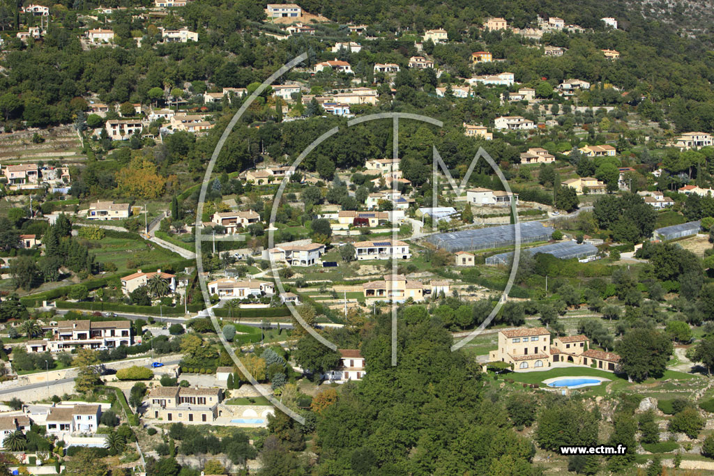 Photo arienne de Saint-Jeannet (Chemin des Sausses)