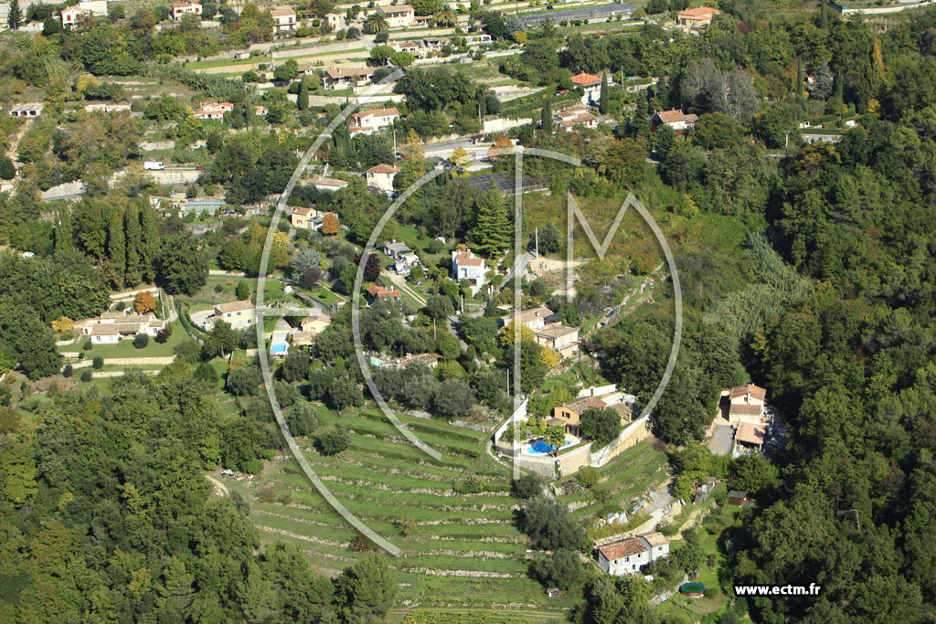Photo arienne de Saint-Jeannet (Chemin du Mas)