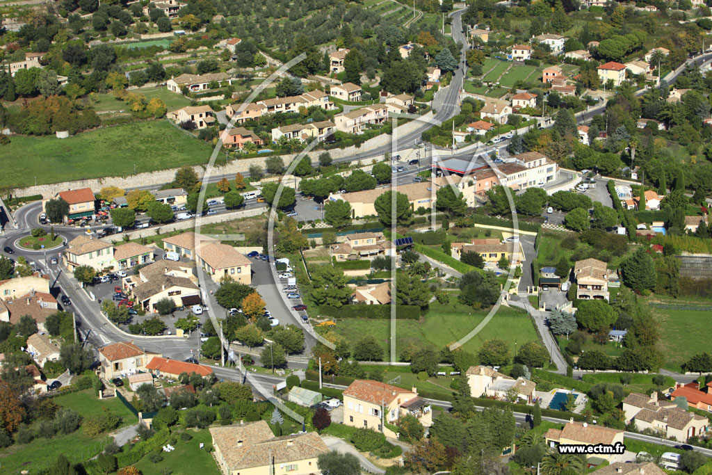 Photo arienne de Saint-Jeannet (Route de Saint-Jeannet)