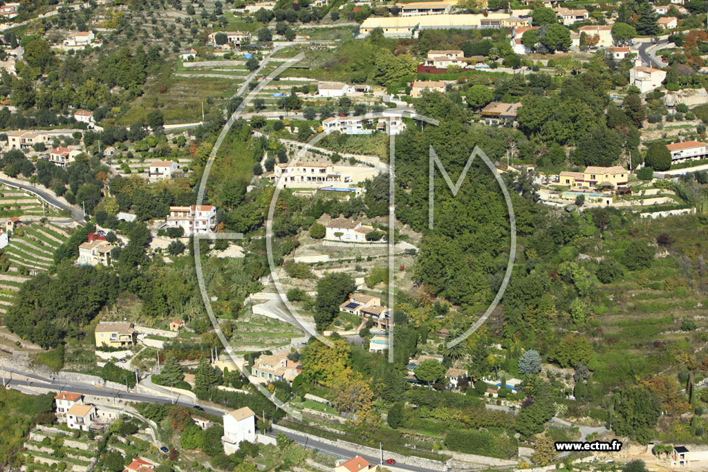 Photo arienne de Saint-Jeannet (Route de Vence)
