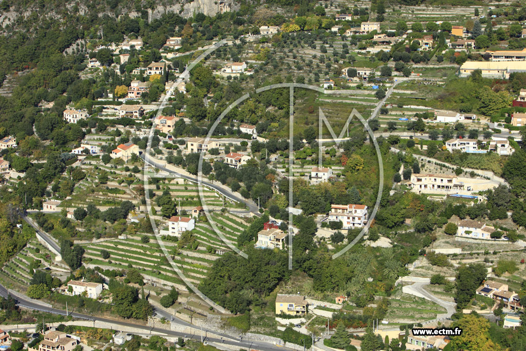 Photo arienne de Saint-Jeannet (Route de Vence)
