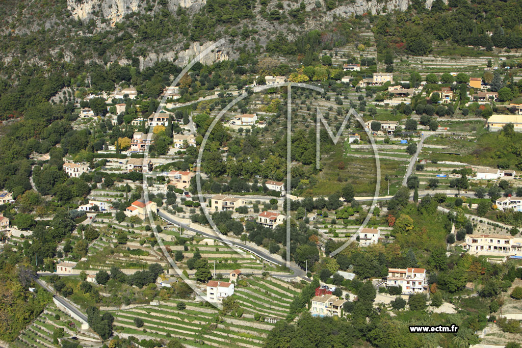 Photo arienne de Saint-Jeannet (Route de Vence)