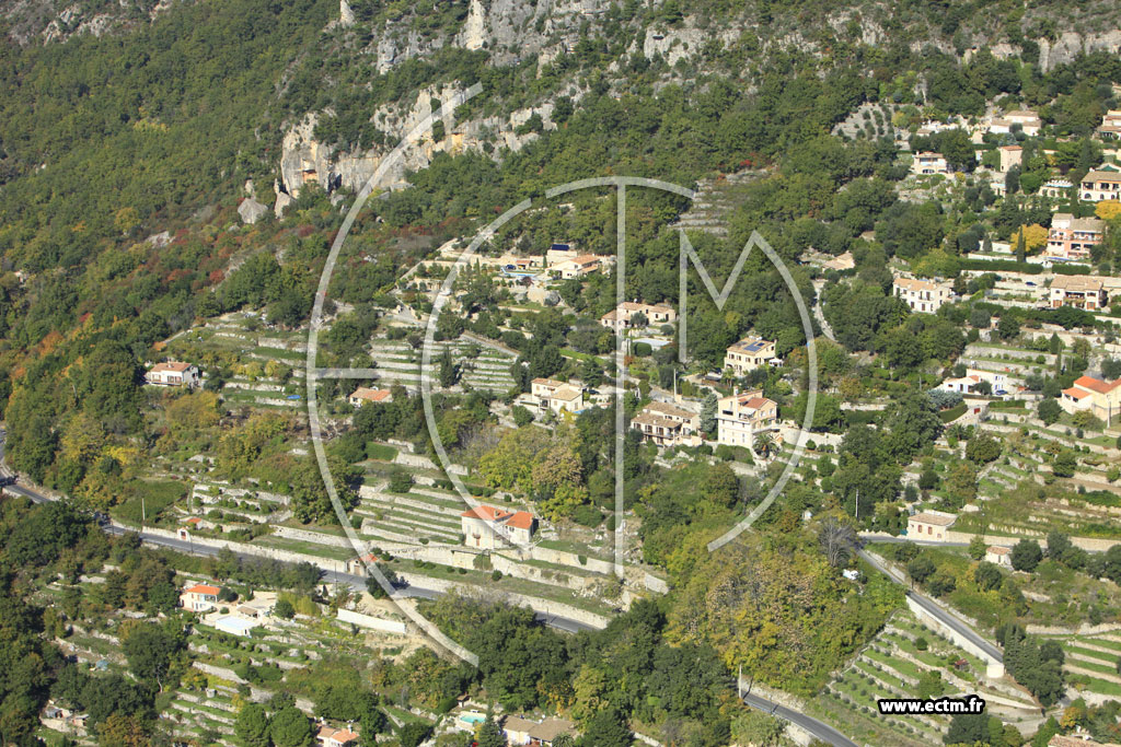 Photo arienne de Saint-Jeannet (Route de Vence)