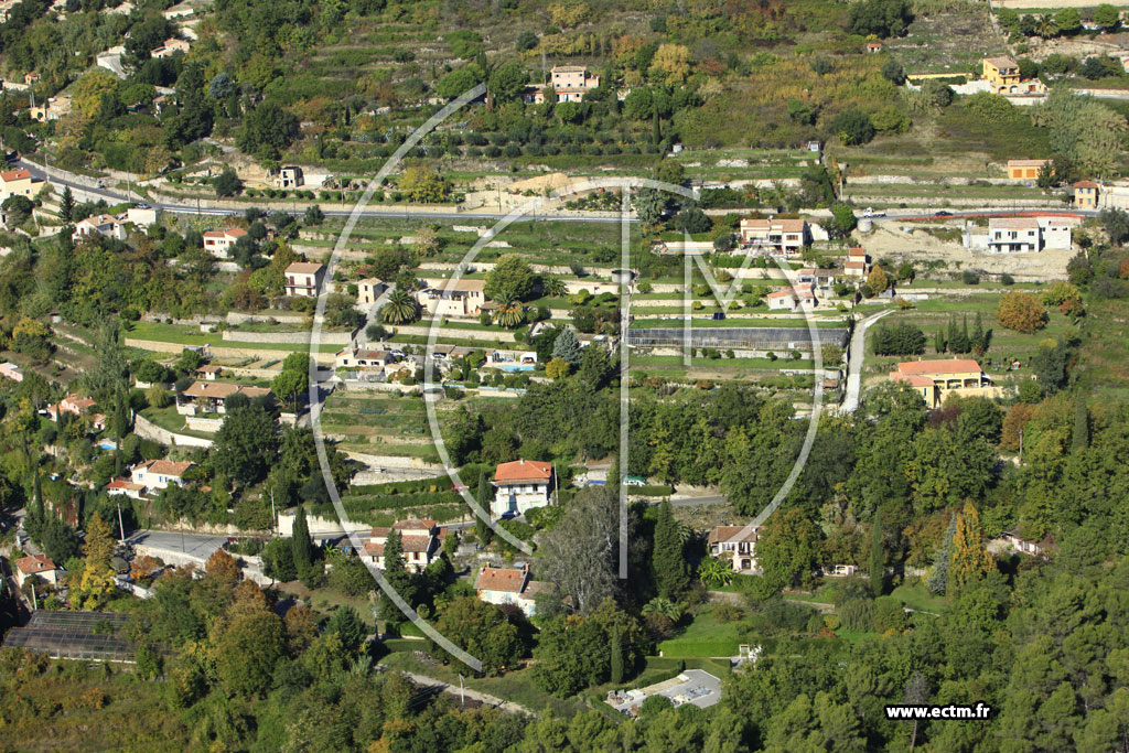 Photo arienne de Saint-Jeannet (Route de Vence)