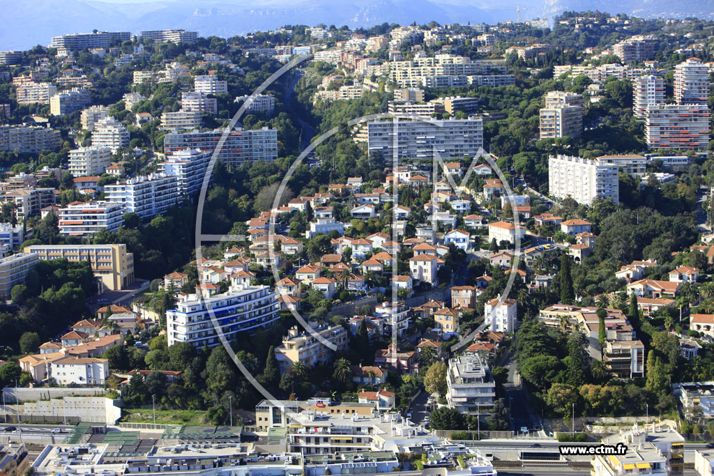 Photo arienne de Nice (Avenue Raymond Fraud)