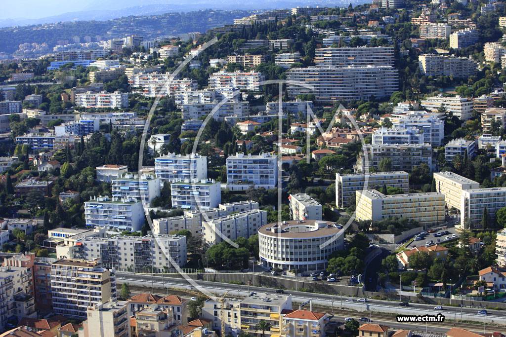 Photo arienne de Nice (Avenue Robert Latouche)