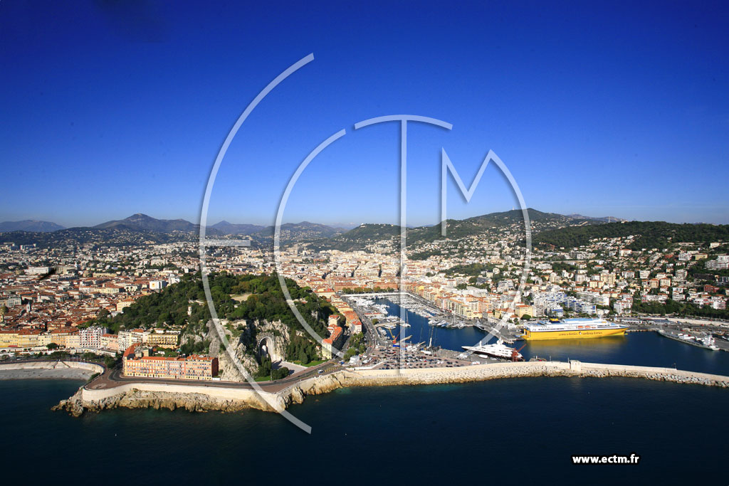 Photo arienne de Nice (Colline du Chteau)