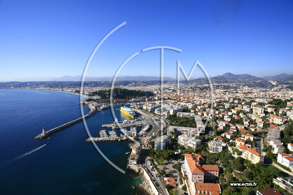 Photo arienne de Nice (Le Port)
