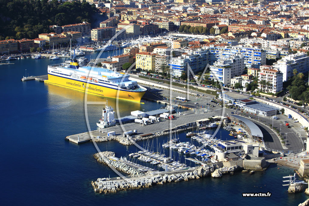 Photo arienne de Nice (Le Port)
