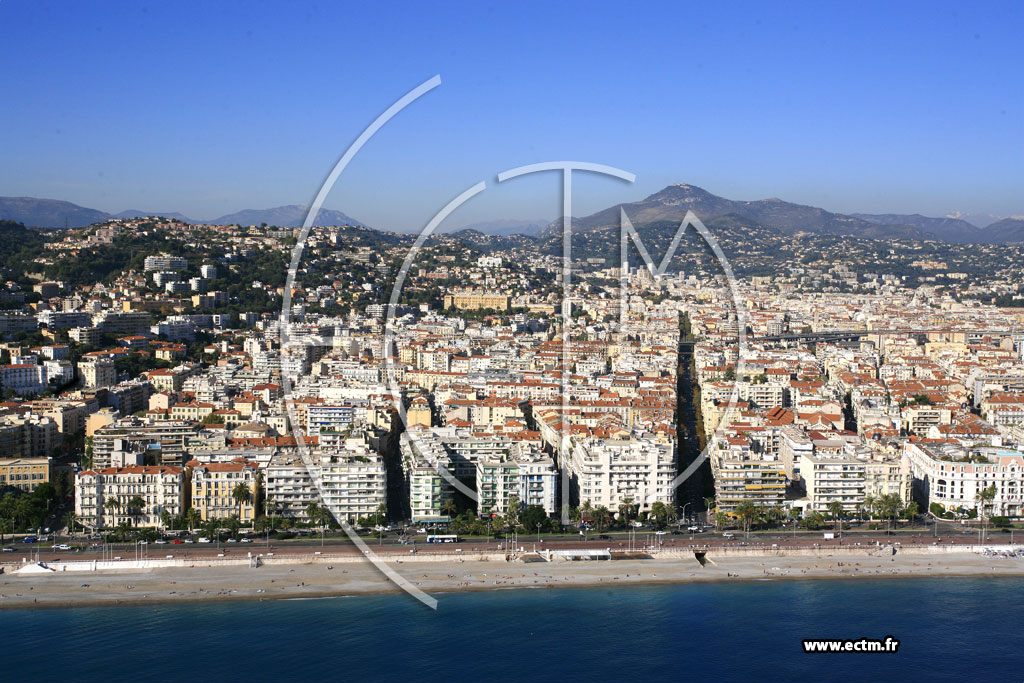 Photo arienne de Nice (Promenade des Anglais)