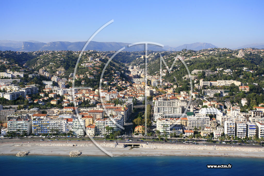 Photo arienne de Nice (Promenade des Anglais)
