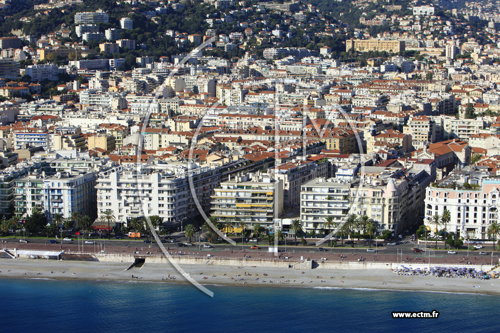 Photo arienne de Nice (Promenade des Anglais)