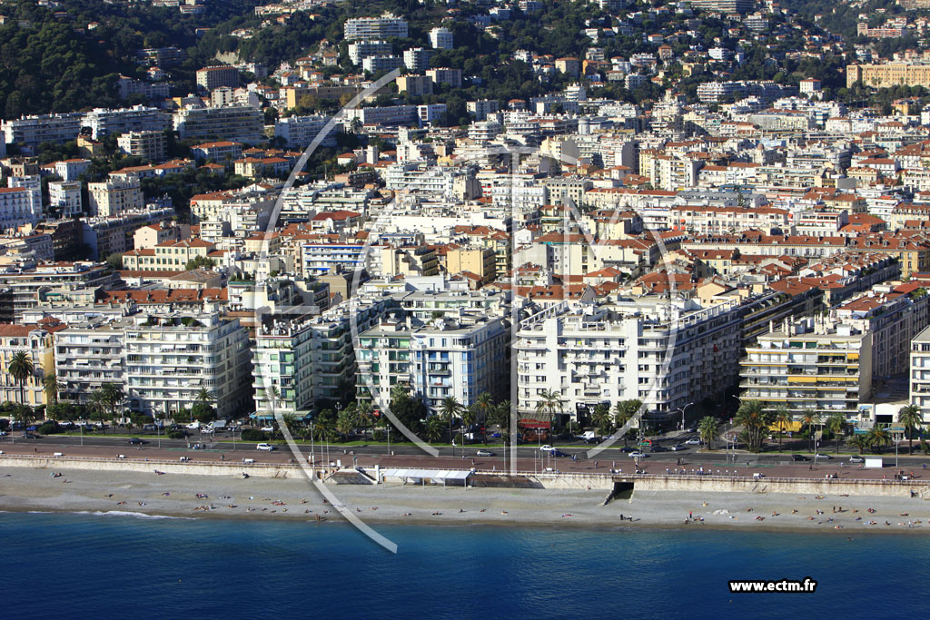 Photo arienne de Nice (Promenade des Anglais)
