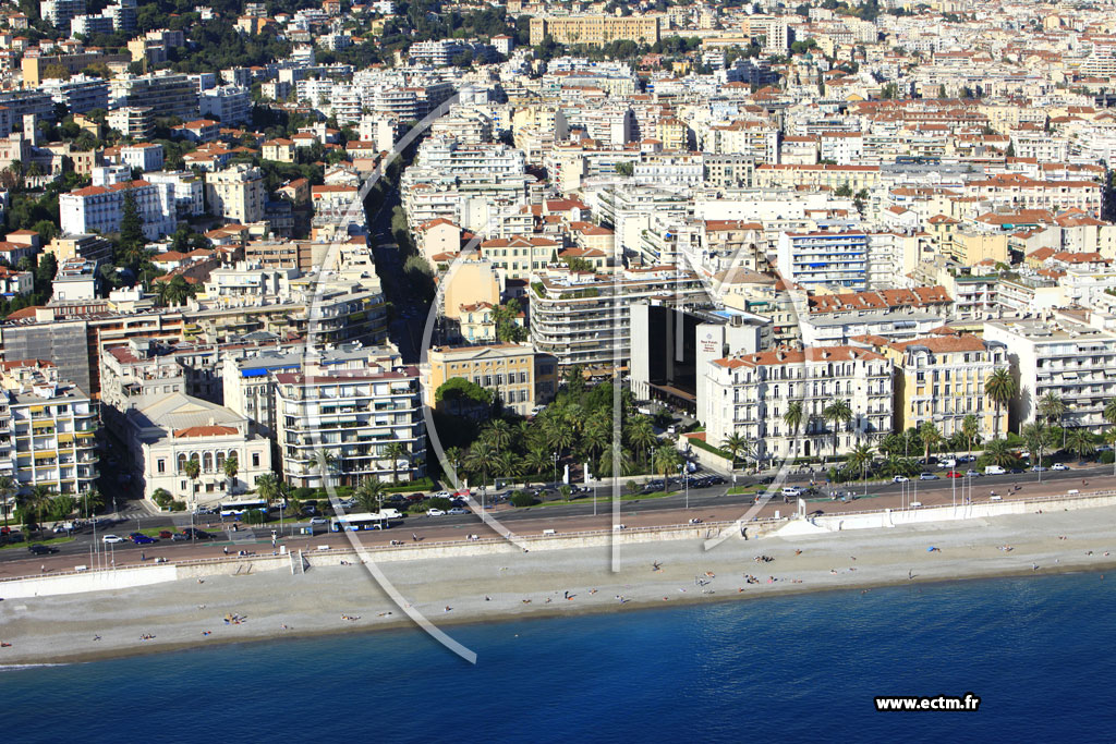 Photo arienne de Nice (Promenade des Anglais)