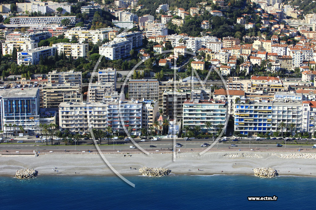 Photo arienne de Nice (Promenade des Anglais)