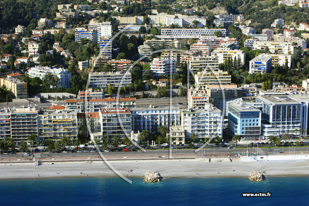 Photo arienne de Nice (Promenade des Anglais)
