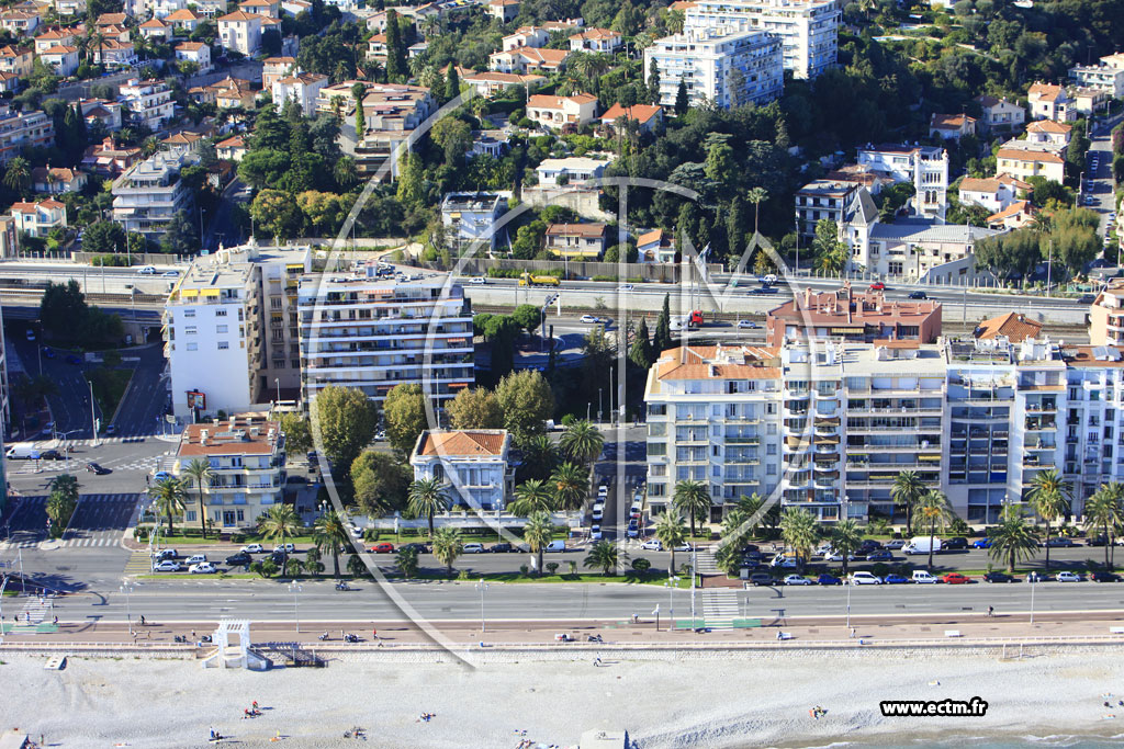 Photo arienne de Nice (Promenade des Anglais)