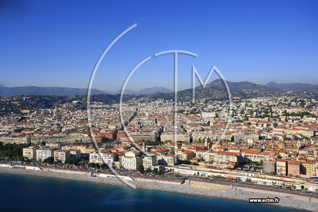 Photo arienne de Nice (Quai des Etats-Unis)