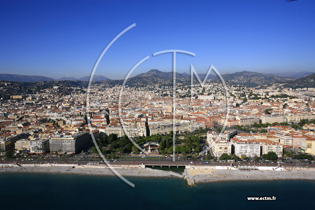Photo arienne de Nice (Quai des Etats-Unis)
