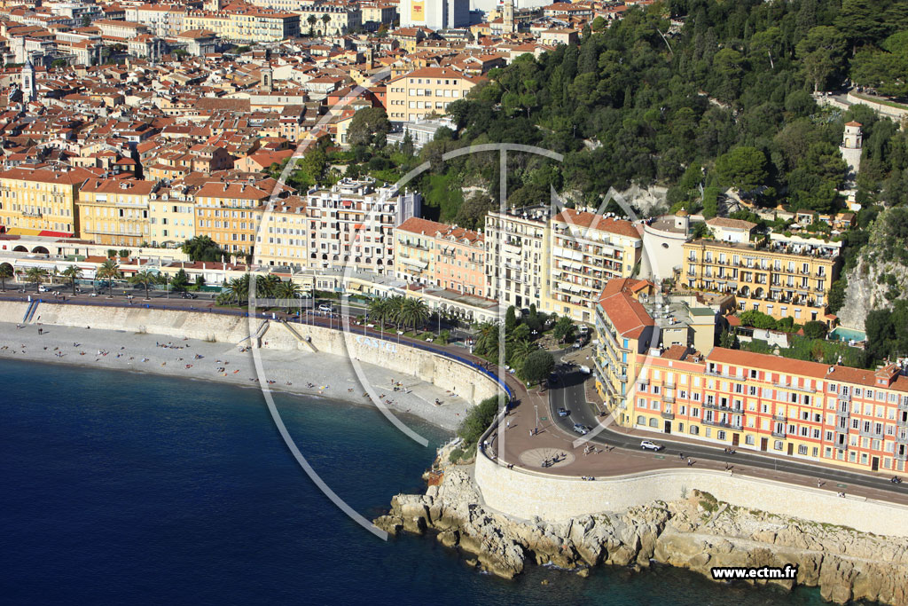 Photo arienne de Nice (Quai des Etats-Unis)