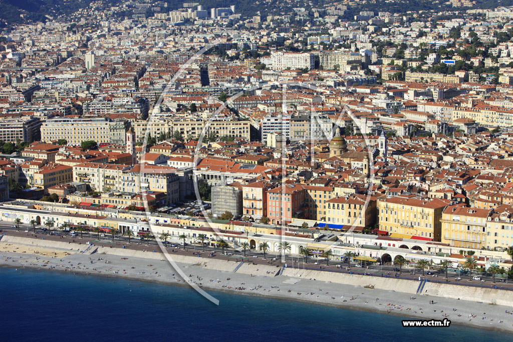 Photo arienne de Nice (Quai des Etats-Unis)