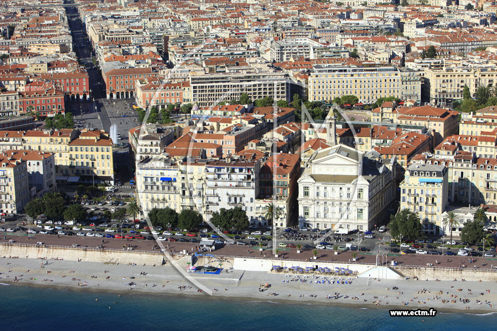 Photo arienne de Nice (Quai des Etats-Unis)
