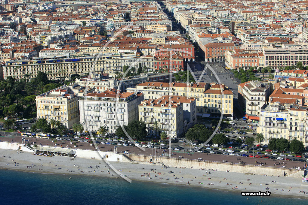 Photo arienne de Nice (Quai des Etats-Unis)