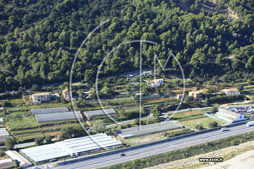 Photo arienne de La Gaude (Route du Pont de la Manda)