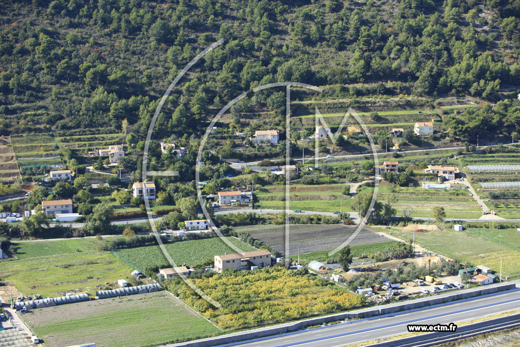 Photo arienne de La Gaude (Route du Pont de la Manda)